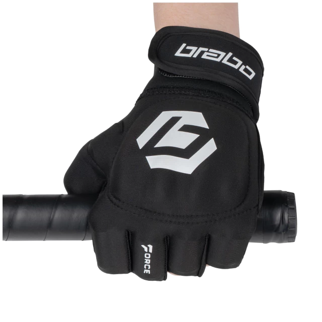 GUANTE BRABO FORCE PLAYER PRO MANO IZQUIERDA NEGRO